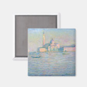 Claude Monet - Kirche San Giorgio Maggiore Magnet (Vorderseite/Rückseite)