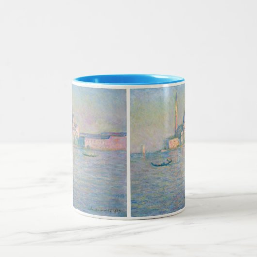 Claude Monet - Kirche San Giorgio Maggiore Zweifarbige Tasse (Mittel)