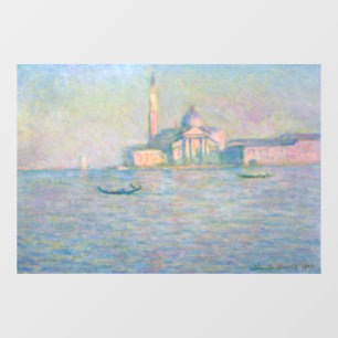 Claude Monet - Kirche von San Giorgio Maggiore Fensteraufkleber