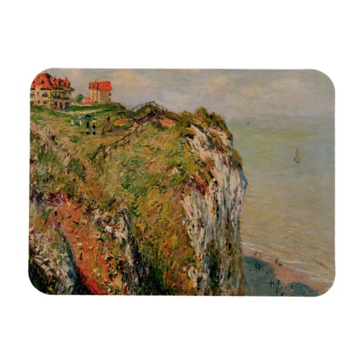 Claude Monet | Klippe bei Dieppe, 1882 Magnet (Horizontal)