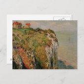 Claude Monet | Klippe bei Dieppe, 1882 Postkarte (Vorne/Hinten)