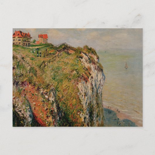 Claude Monet | Klippe bei Dieppe, 1882 Postkarte (Vorderseite)