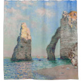 Claude Monet - Klippen bei Etretat Duschvorhang (Vorderseite)