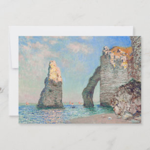 Claude Monet - Klippen bei Etretat Einladung