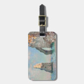Claude Monet - Klippen bei Etretat Gepäckanhänger (Vorderseite vertikal)