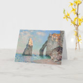 Claude Monet - Klippen bei Etretat Karte (Gelbe Blume)