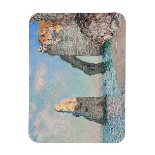 Claude Monet - Klippen bei Etretat Magnet (Vertikal)