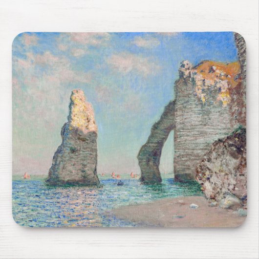 Claude Monet - Klippen bei Etretat Mousepad (Vorne)