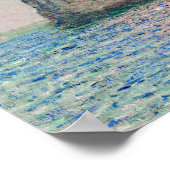 Claude Monet - Klippen bei Etretat Poster (Ecke)