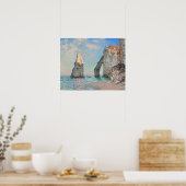 Claude Monet - Klippen bei Etretat Poster (Küche)