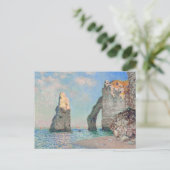 Claude Monet - Klippen bei Etretat Postkarte (Stehend Vorderseite)