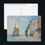 Claude Monet - Klippen bei Etretat Postkarte<br><div class="desc">Klippen bei Etretat (Les Falaises à Étretat) - Claude Monet,  Oil on Canvas,  1885</div>