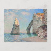Claude Monet - Klippen bei Etretat Postkarte (Vorderseite)