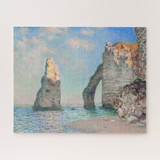 Claude Monet - Klippen bei Etretat Puzzle (Horizontal)