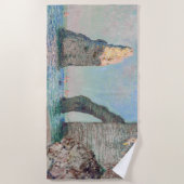 Claude Monet - Klippen bei Etretat Strandtuch (Vorderseite)
