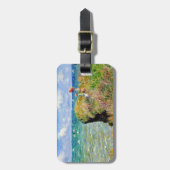 Claude Monet Klippenweg Gepäckanhänger (Vorderseite vertikal)
