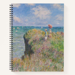 Claude Monet Klippenweg in Pourville Notizblock
