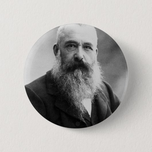 Claude Monet-Künstler-Maler-Schicksals-Geschenke Button (Vorderseite)