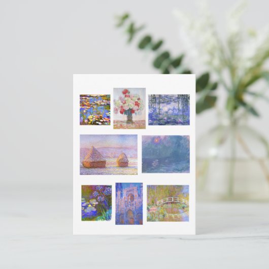 Claude Monet, Kunstmalereien, Impressionismus Postkarte (Stehend Vorderseite)
