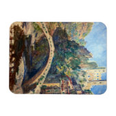 Claude Monet Kunstwerk - Das Schloss von Dolceacqu Magnet (Horizontal)