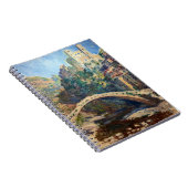 Claude Monet Kunstwerk - Das Schloss von Dolceacqu Notizblock (Rechte Seite)