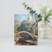 Claude Monet Kunstwerk - Das Schloss von Dolceacqu Postkarte (Stehend Vorderseite)