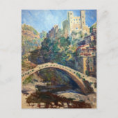 Claude Monet Kunstwerk - Das Schloss von Dolceacqu Postkarte (Vorderseite)