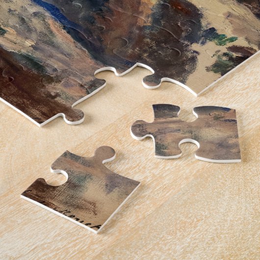 Claude Monet Kunstwerk - Das Schloss von Dolceacqu Puzzle (Seite)