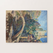 Claude Monet Kunstwerk - Das Schloss von Dolceacqu Puzzle (Horizontal)