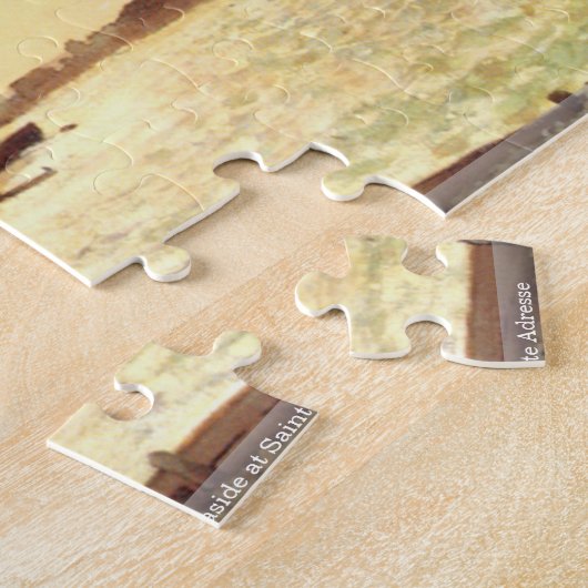 Claude Monet - Küste an Sainte Adresse Puzzlespiel Puzzle (Seite)