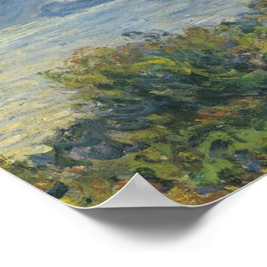 Claude Monet - La Corniche bei Monaco Poster (Ecke)