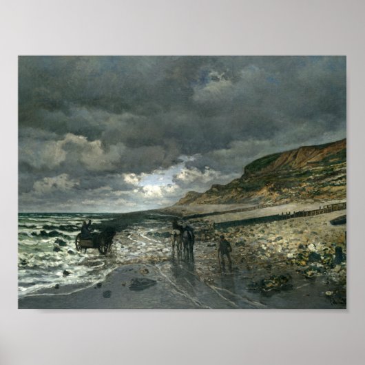 Claude Monet - La Pointe de la Hève at Low Tide Poster (Vorne)