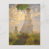 Claude Monet // La Promenade // Umbrella Postkarte (Vorderseite)