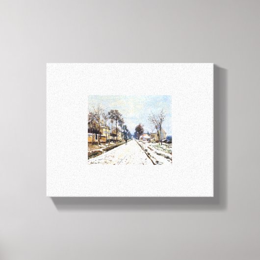 Claude Monet La route de Versailles à Louvecienne Leinwanddruck (Vorderseite)