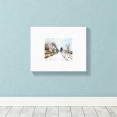 Claude Monet La route de Versailles à Louvecienne Leinwanddruck (Insitu (Holzboden))