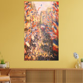 Claude Monet – La rue Montorgueil à Paris – Canvas Leinwanddruck (Insitu (Wohnzimmer))