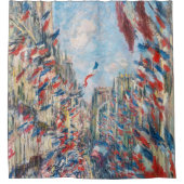 Claude Monet - La Rue Montorgueil - Paris Duschvorhang (Vorderseite)