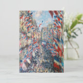 Claude Monet - La Rue Montorgueil - Paris Einladung (Stehend Vorderseite)