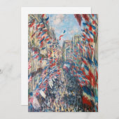 Claude Monet - La Rue Montorgueil - Paris Einladung (Vorne/Hinten)