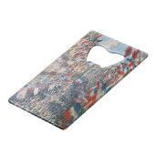 Claude Monet - La Rue Montorgueil - Paris Geldbeutel Flaschenöffner (Rückseite Schrägansicht)