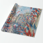 Claude Monet - La Rue Montorgueil - Paris Geschenkpapier<br><div class="desc">La Rue Montorgueil à Paris fete du 30 juin 1878. Von Claude Monet im Jahre 1878.</div>