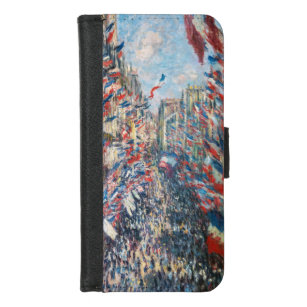 Claude Monet - La Rue Montorgueil - Paris iPhone 8/7 Geldbeutel-Hülle