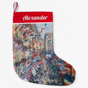Claude Monet - La Rue Montorgueil - Paris Kleiner Weihnachtsstrumpf