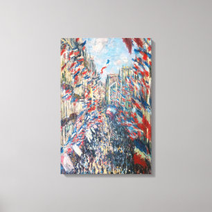 Claude Monet - La Rue Montorgueil - Paris Leinwanddruck