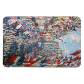 Claude Monet - La Rue Montorgueil - Paris Magnet (Horizontal)