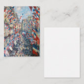 Claude Monet - La Rue Montorgueil - Paris Mitteilungskarte (Vorne/Hinten)