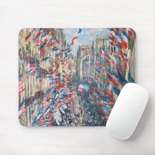 Claude Monet - La Rue Montorgueil - Paris Mousepad (Mit Mouse)