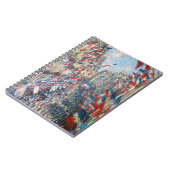 Claude Monet - La Rue Montorgueil - Paris Notizblock (Linke Seite)