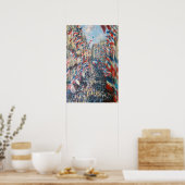Claude Monet - La Rue Montorgueil - Paris Poster (Küche)