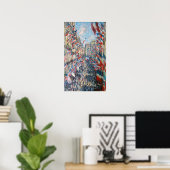 Claude Monet - La Rue Montorgueil - Paris Poster (Heimbüro)
